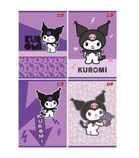 4 SZT. X ZESZYT A5, 32 KARTKI, TRZYLINIA KOLOROWA, KUROMI, UNIPAP KAŻDY INNY