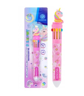 Długopis wielokolorowy jednorożec UNICORN 10 kolorów Astra