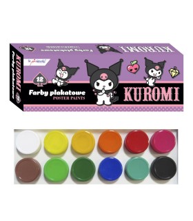 Farby plakatowe Kuromi St. Majewski – 12 kolorów × 20 ml
