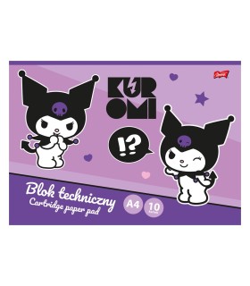 BLOK TECHNICZNY A4 10 BIAŁYCH KARTEK, 190G, UNIPAP KUROMI