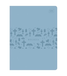 ZESZYT DO RELIGII, SYMBOLE WIARY, NIEBIESKI, 60 KARTEK, KRATKA