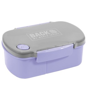 Śniadaniówka z dwiema przegródkami BackUP fioletowa