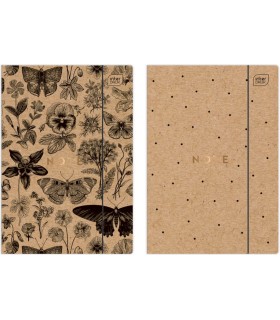 Zestaw dwóch teczek z gumką Kraft Interdruk - każda inna