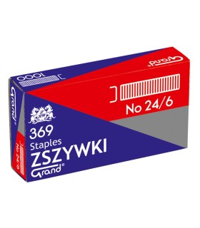 Zszywki uniwersalne do zszywacza biurowego 24/6 – 1000 szt. – Grand.