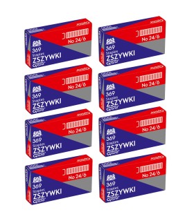 8x zszywki uniwersalne do zszywacza biurowego 24/6 – 1000 szt. – Grand.