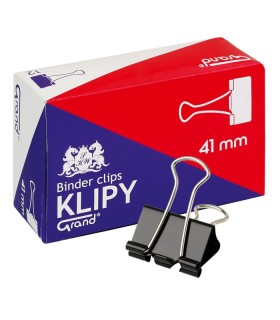 Duże klipy biurowe, klipsy do organizacji dokumentów, papieru, 41 mm (1 5/8″), 12 szt., Grand