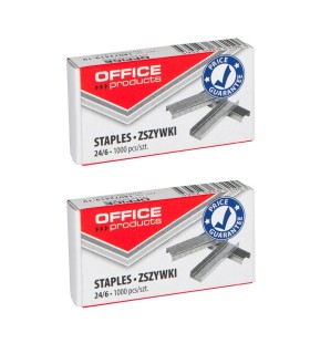 2x zszywki uniwersalne do zszywacza biurowego 24/6 – 1000 szt. – Office Products