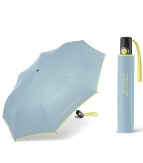 Automatyczna parasolka do torebki BENETTON z kontrastową lamówką, szara