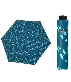 Parasolka damska do kieszeni lub torebki DOPPLER Fiber Havanna tylko 140 g, niebieska