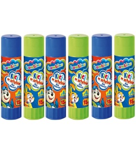 6x klej szkolny w sztyfcie Bambino 15 g – bezbarwny, nietoksyczny