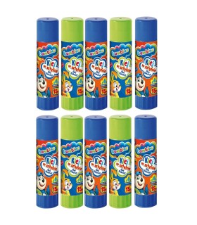 10x klej szkolny w sztyfcie Bambino 15 g – bezbarwny, nietoksyczny
