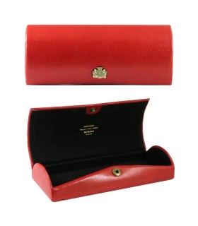 Etui na okulary Wittchen kolekcja Arizona, czerwone