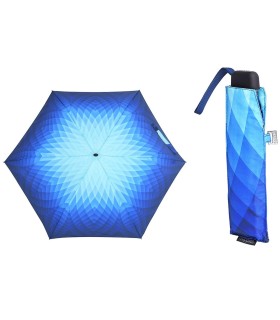 Płaska parasolka DOPPLER CARBONSTEEL SLIM do kieszeni, torebki, niebieska