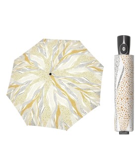 Automatyczna parasolka damska do torebki DOPPLER Fiber Magic, ecru