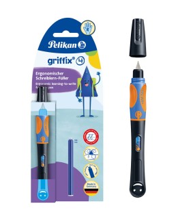Pióro wieczne Pelikan Griffix Neon Black blister + 1 nabój