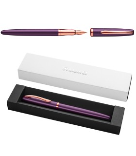Pelikan Jazz Noble Elegance Viola – pióro wieczne z chromowanymi detalami i stalówką M