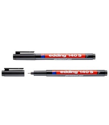 Foliopis permanentny Edding 140 S czarny 0,3 mm do plastiku i szkła