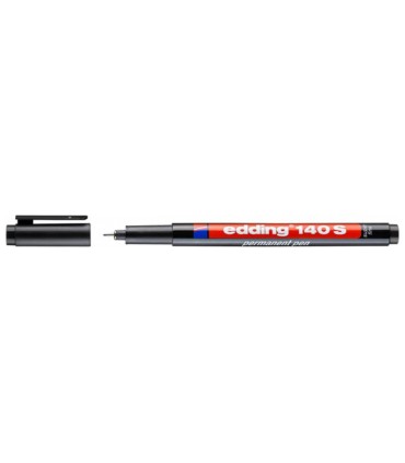 Foliopis permanentny Edding 140 S czarny 0,3 mm do plastiku i szkła