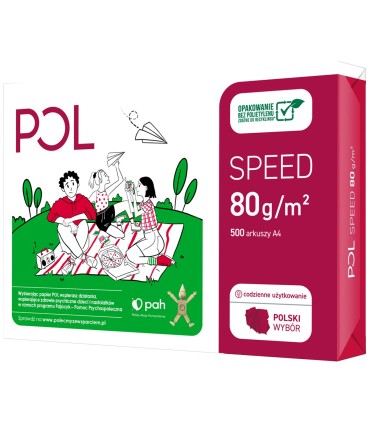 5x Papier biurowy ksero biały do drukarki xero POLSPEED A4 80g 2500 arkuszy