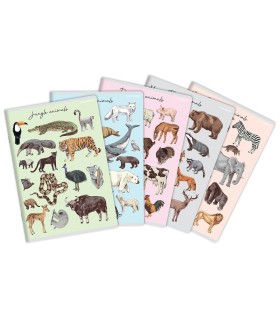 5x ZESZYT TOP 2000 A5 32 KARTKI POLIPROPYLEN ANIMALS KRATKA KAŻDY INNY