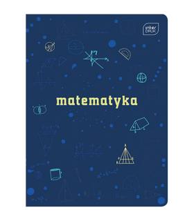 ZESZYT A5 DO MATEMATYKI, 60 KARTEK, KRATKA, PRZYDATNE ŚCIĄGI