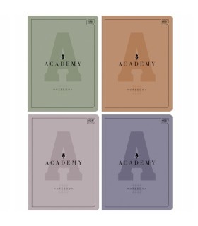 4 X ZESZYT A5, 60 KARTEK, LINIA Z MARGINESEM, INTERDRUK ACADEMY