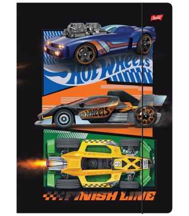 Teczka z gumką A4 tekturowa Unipap St-Majewski HOT WHEELS