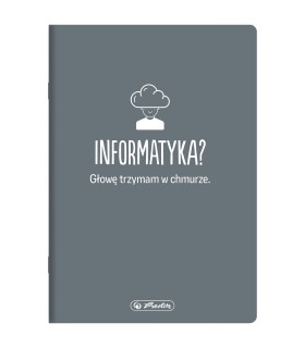 ZESZYT A5 DO INFORMATYKI, 60 KARTEK, KRATKA, HERLITZ