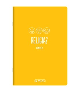 ZESZYT A5 DO RELIGII, 60 KARTEK, KRATKA, HERLITZ