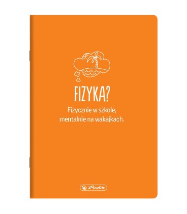 ZESZYT A5 DO FIZYKI, 60 KARTEK, KRATKA, HERLITZ