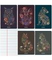 5 SZT. X ZESZYT A5, 32 KARTKI, LINIA Z MARGINESEM, FLORAL ANIMALS, HERLITZ