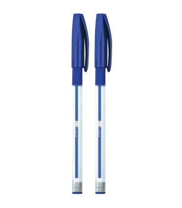 2x długopis kulkowy żelowo-olejowy Easy One Color 0,7 mm Interdruk – niebieski