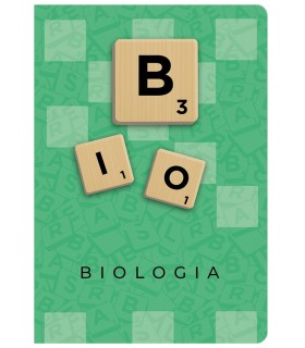 ZESZYT A5 BIOLOGIA, 60 KARTEK, KRATKA, SCRUBLE, ŚCIĄGA BENIAMIN / REXUS