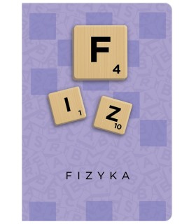 ZESZYT A5 FIZYKA, 60 KARTEK, KRATKA, SCRUBLE, ŚCIĄGA BENIAMIN / REXUS