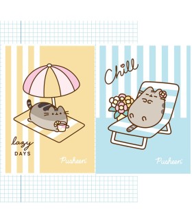 2 X ZESZYT A4 32 KARTKI KRATKA Z MARGINESEM, PUSHEEN, UNIPAP