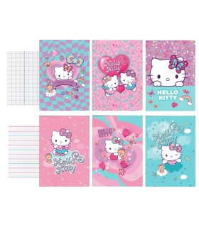 6x ZESZYT A5 32 KARTKI: 3x KRATKA + 3x 3linia, HELLO KITTY COOLPACK