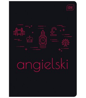 ZESZYT A5 ANGIELSKI 60 KARTEK KRATKA HYBRID INTERDRUK