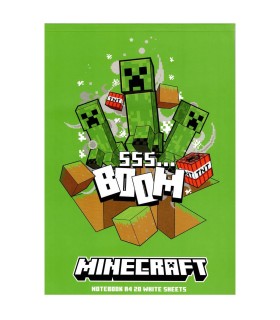 Blok rysunkowy A4 Minecraft, 20 białych kartek 100 g, Astra
