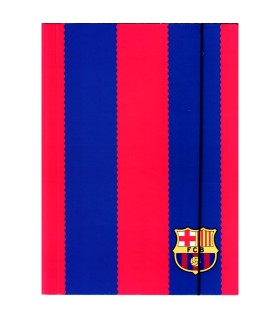 Teczka z gumką A4 FC Barcelona, 3-skrzydłowa, na prace szkolne i dokumenty, Astra