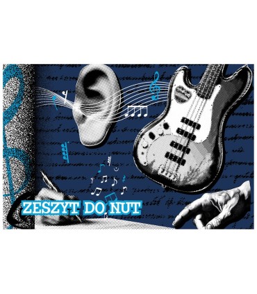 Zeszyt do muzyki nut z pięciolinia A5 16 kartek Unipap