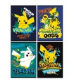 4 SZT. X ZESZYT A5, 32 KARTKI, KRATKA, POKEMON PIKACHU, KAŻDY INNY